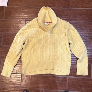 Tommy Hilfiger Yellow Turtleneck Sweater